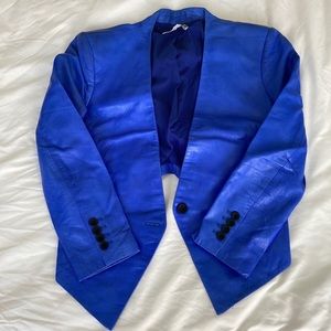 Helmut Lang leather Blazer
